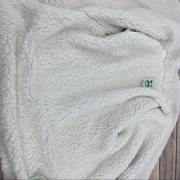 Green Tea open front Sherpa cardigan M nwot - Picture 3 of 7